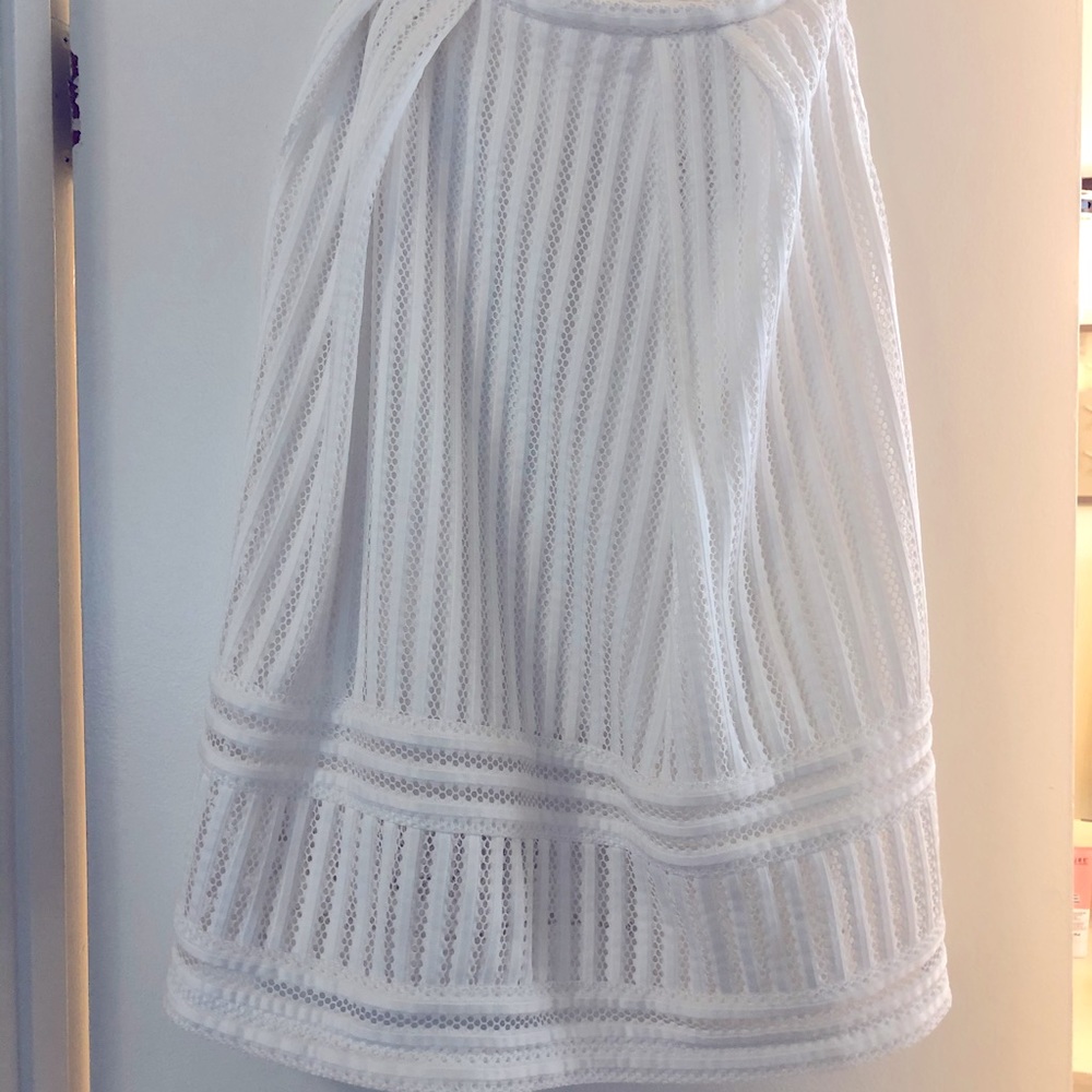 H&M eyelet white skirt